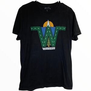 Palmer Cash Winnebago T-shirt 100% Cotton Short Sleeve Crew Neck Black Large